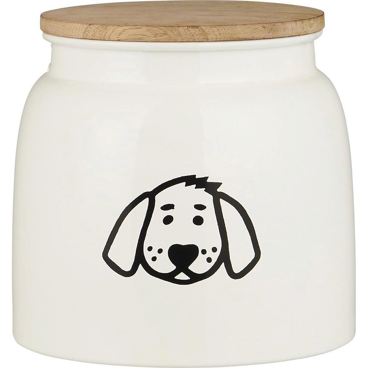Frasco Comida para Perro con Tapa de Madera 2.2 lt.