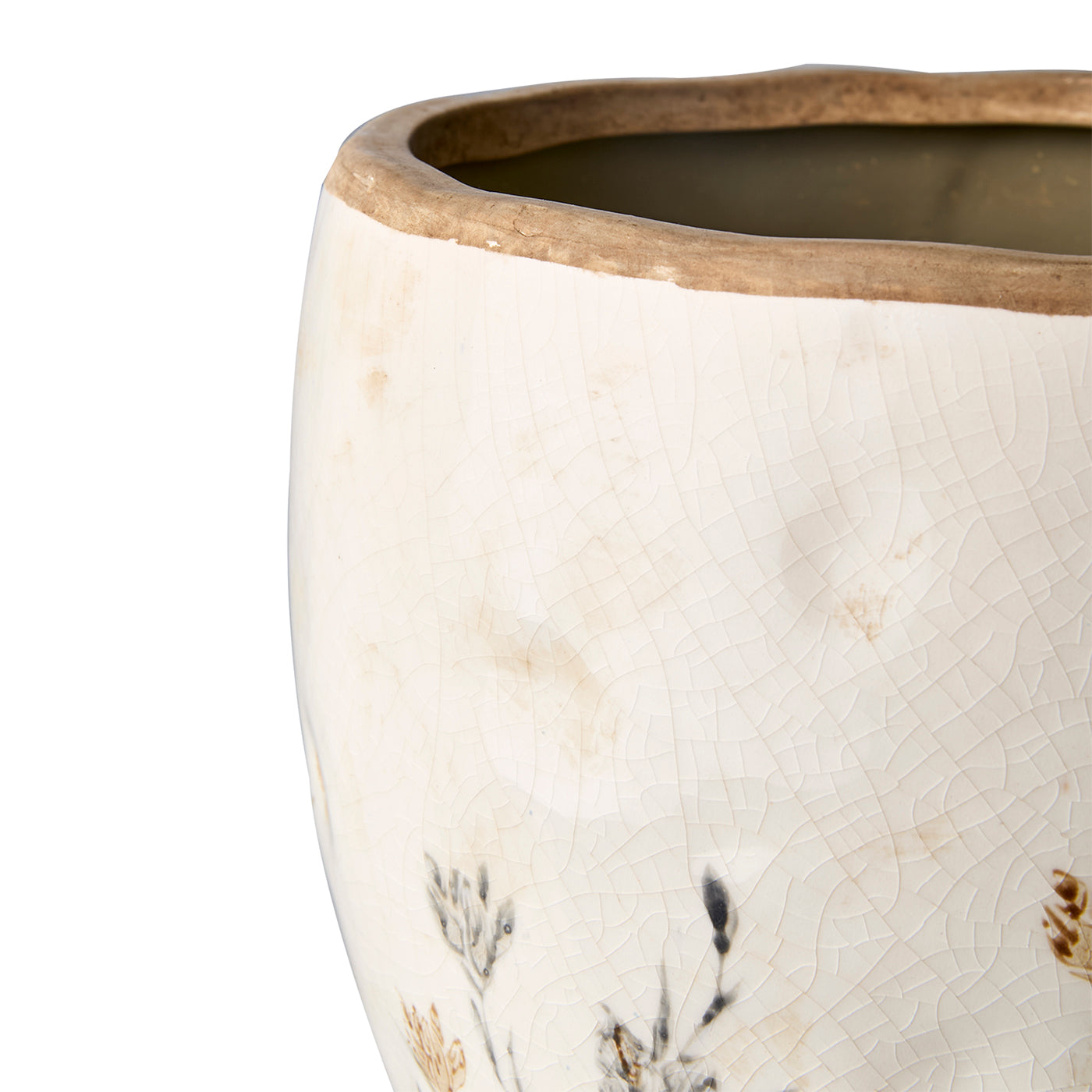 Macetero TUVA ,Blanco/Lila/Beige, Ø20xH19 cm