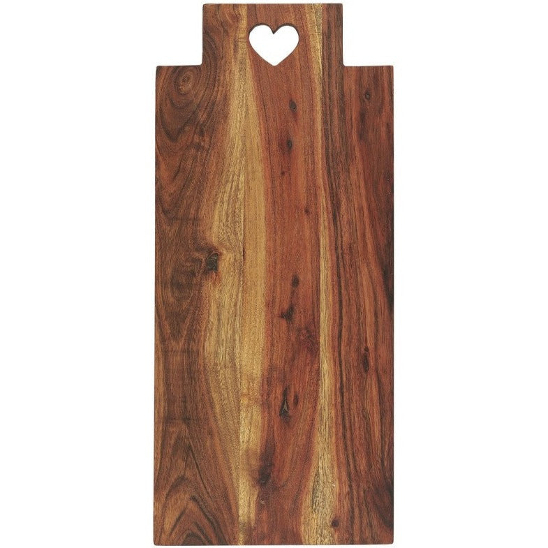 Tabla para Cortar Madera de Acacia con Diseño 20x48 cm