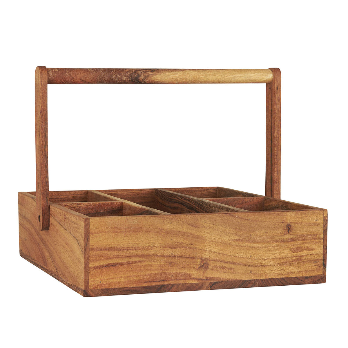 Caja de Madera con 5 Compartimentos y Manilla