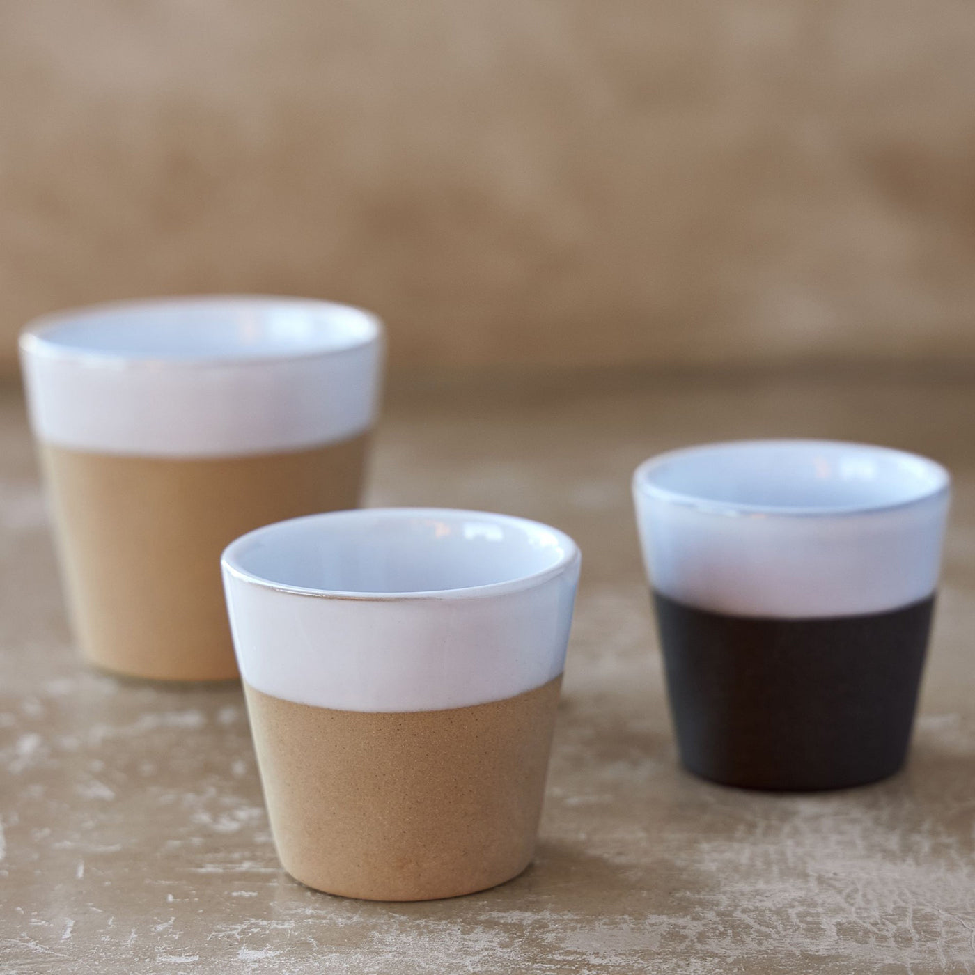 Tazas de Grespresso NATURE Blanco-Arena