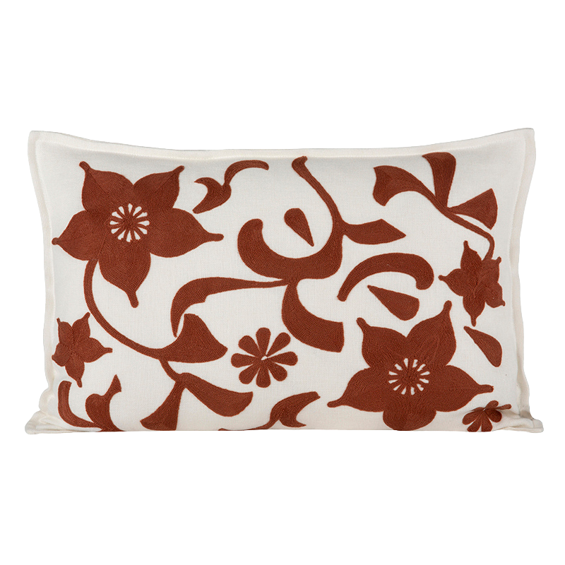 Funda Cojin Bordado Chiara Mocaccino 40x60 cm