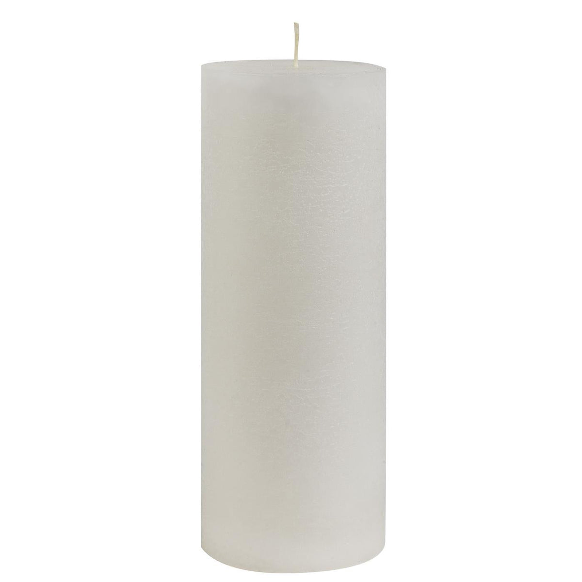 Vela Rústica Blanca Ø:7 cm H:18 cm