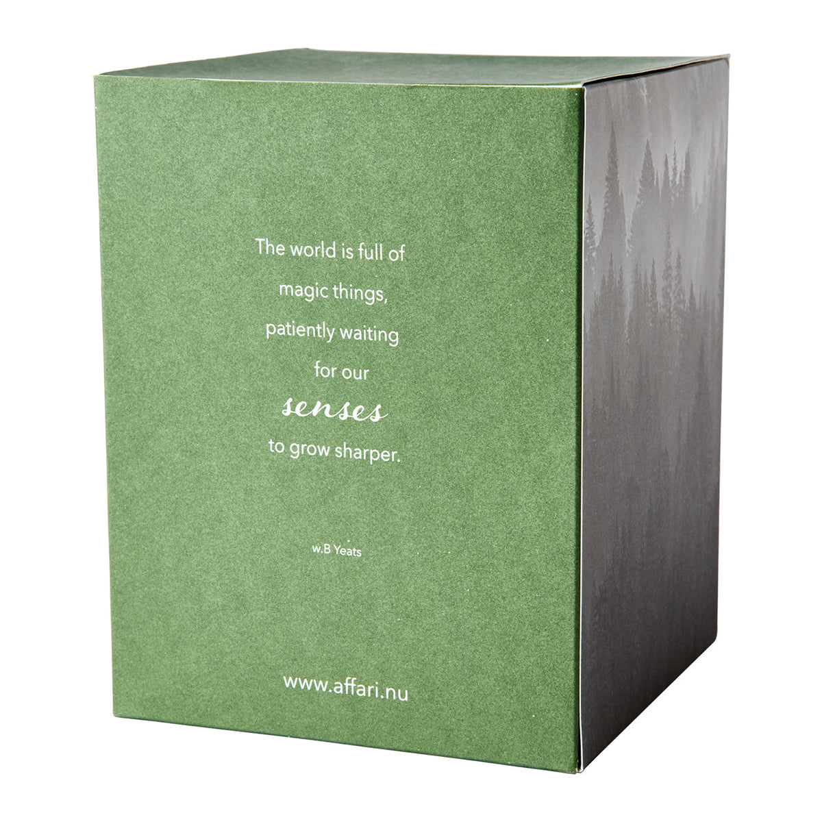 Vela Aromática SENSE Suede & Evergreen, Verde con Campana