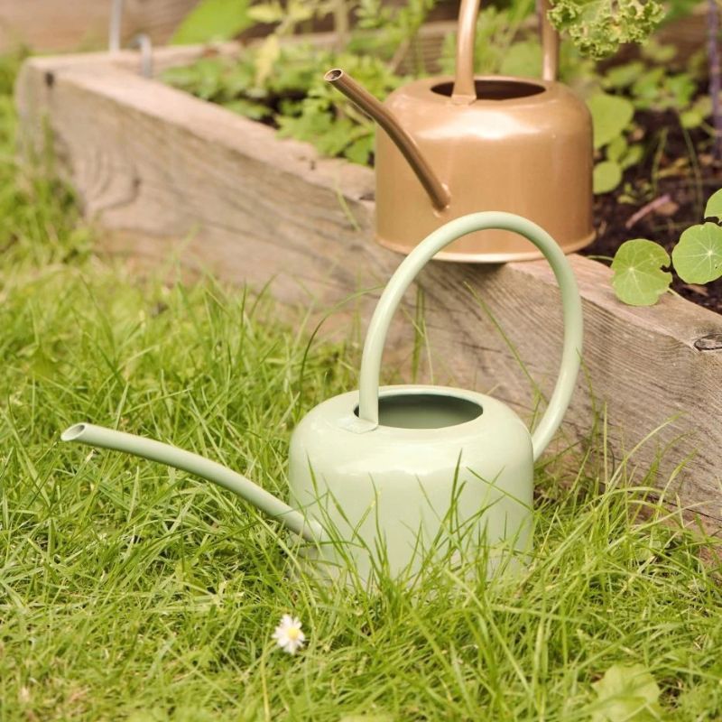 Regadera Metálica Verde Agua 0,9 lt