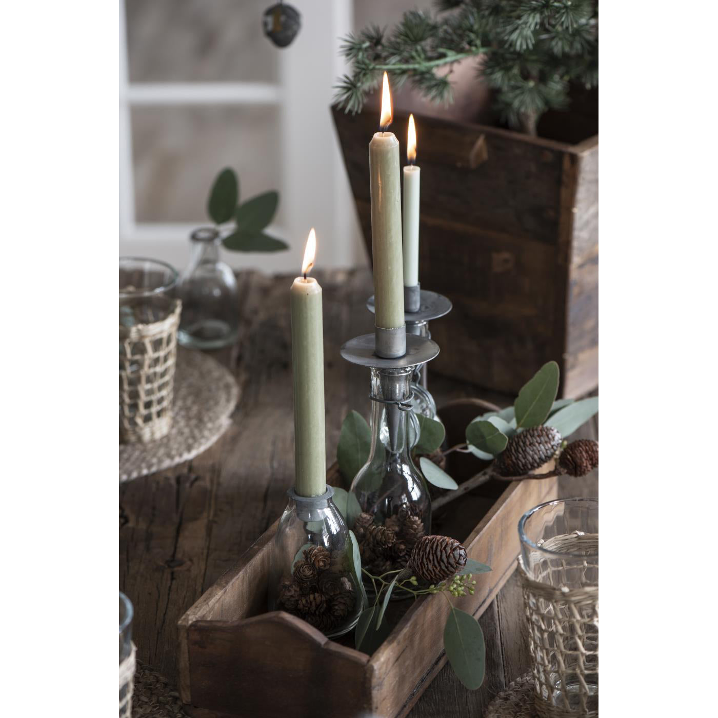 Estaca Cónica para velas dinner H: 10,5 Ø: 6,5 cm