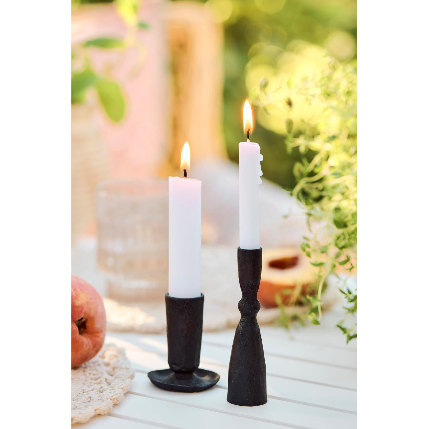 Candelabro Negro Vela taper H: 10,4 Ø: 2,5 cm