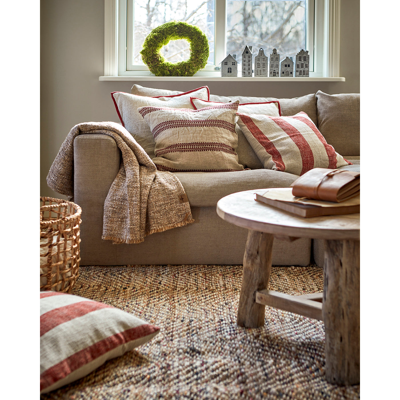 Casa para Velas FENIX Gris/Blanca H: 17,5 cm