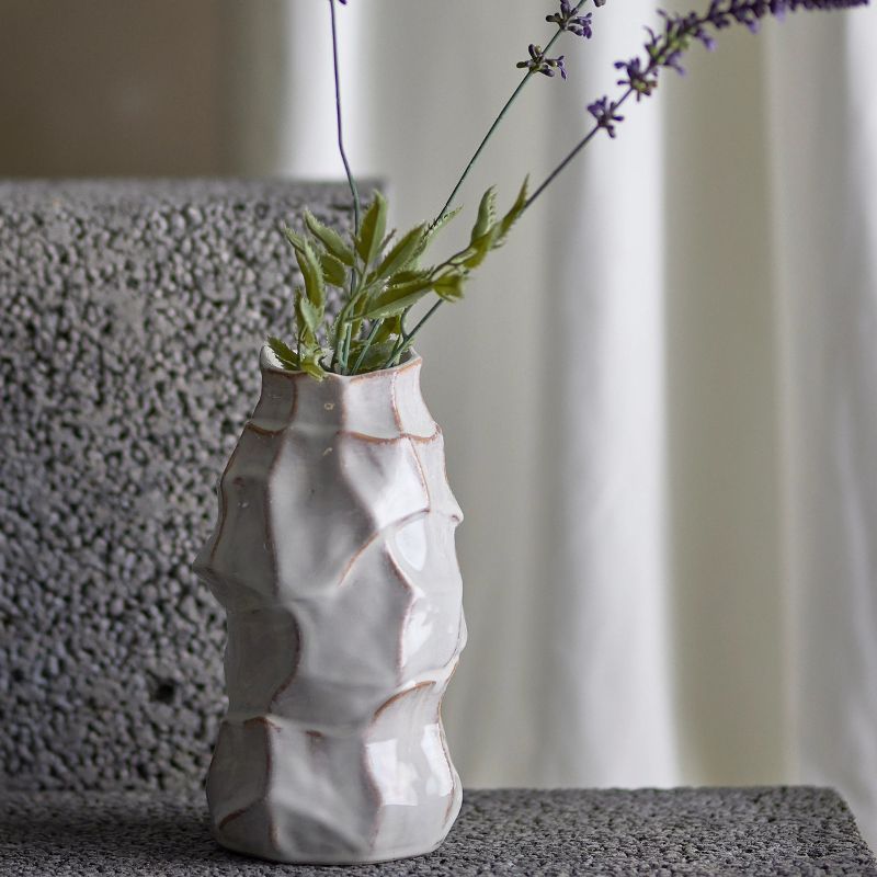 Florero Dolores Blanco, Ø13xH24 cm