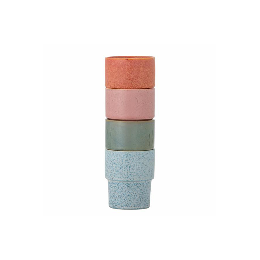 Tazas Ewan Rose, Set de 4, Ø7,5xH9 cm