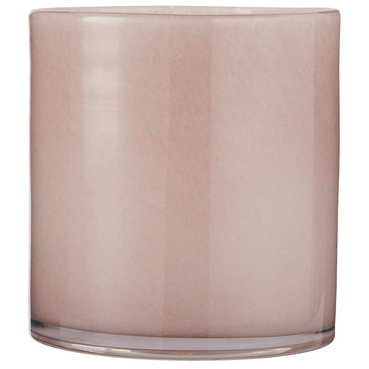 Florero / Pot Venecia Vidrio Rosado H: 16 cm