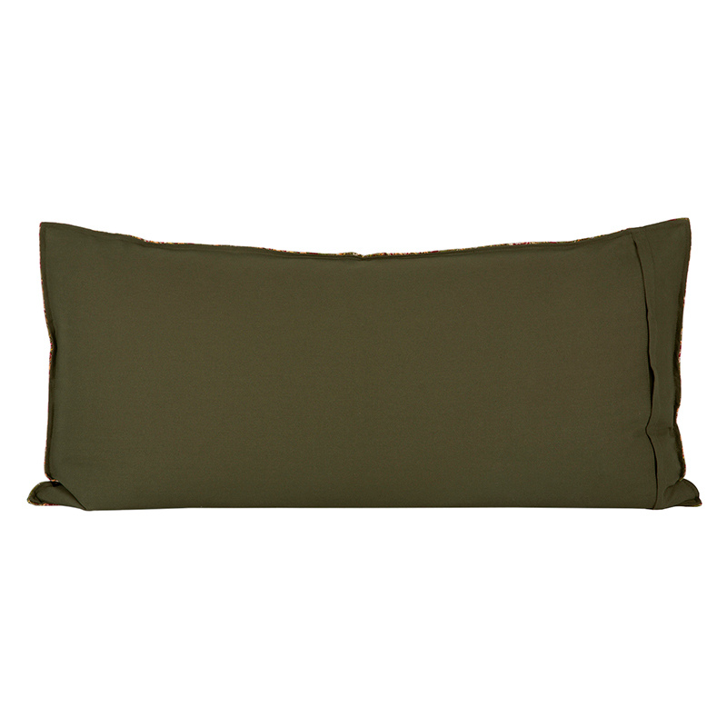 Funda Cojín Lino Samara Kaki 55x110 cm