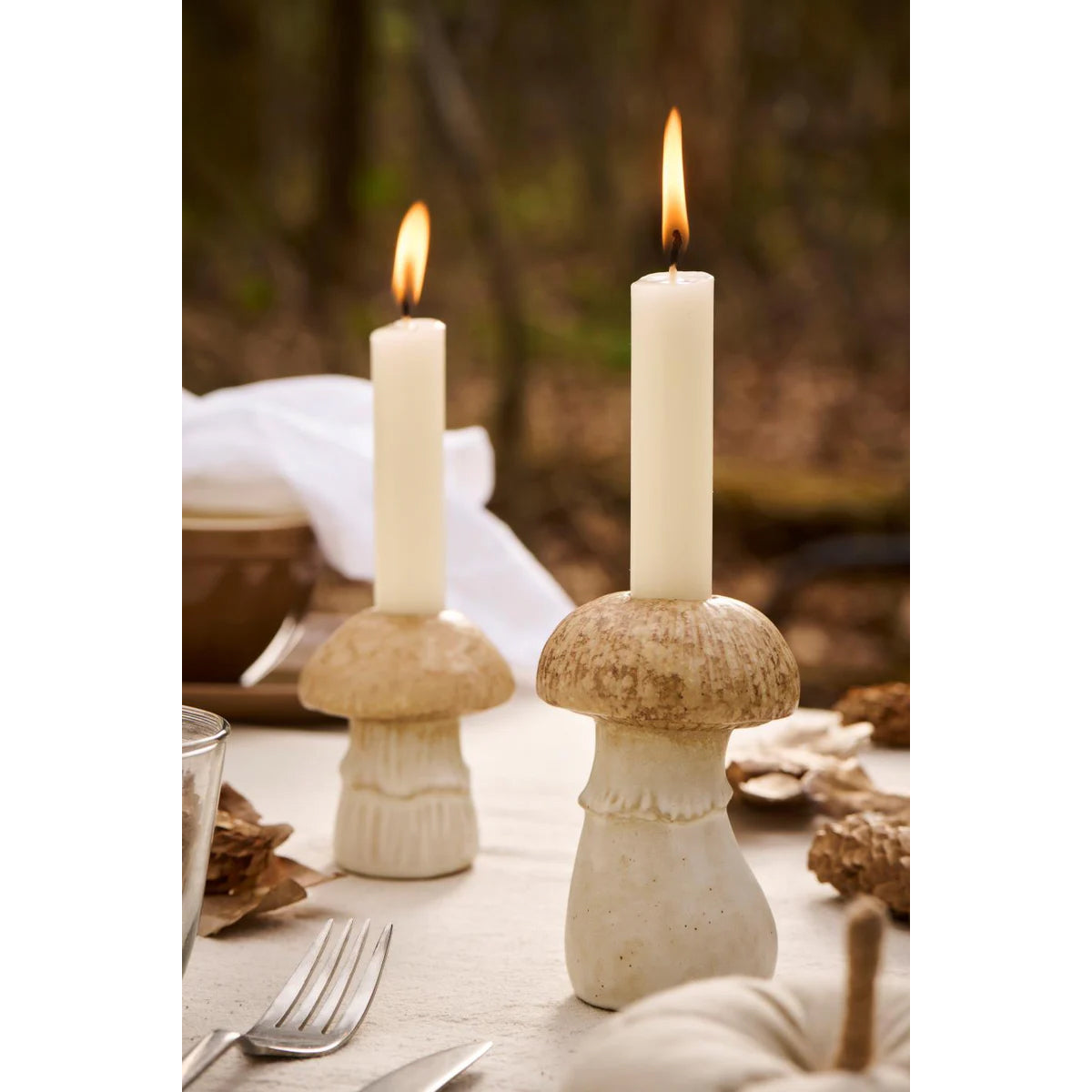 Candelabro Cerámica Mushroom f/2.2 cm H: 10,7 Ø: 7 cm