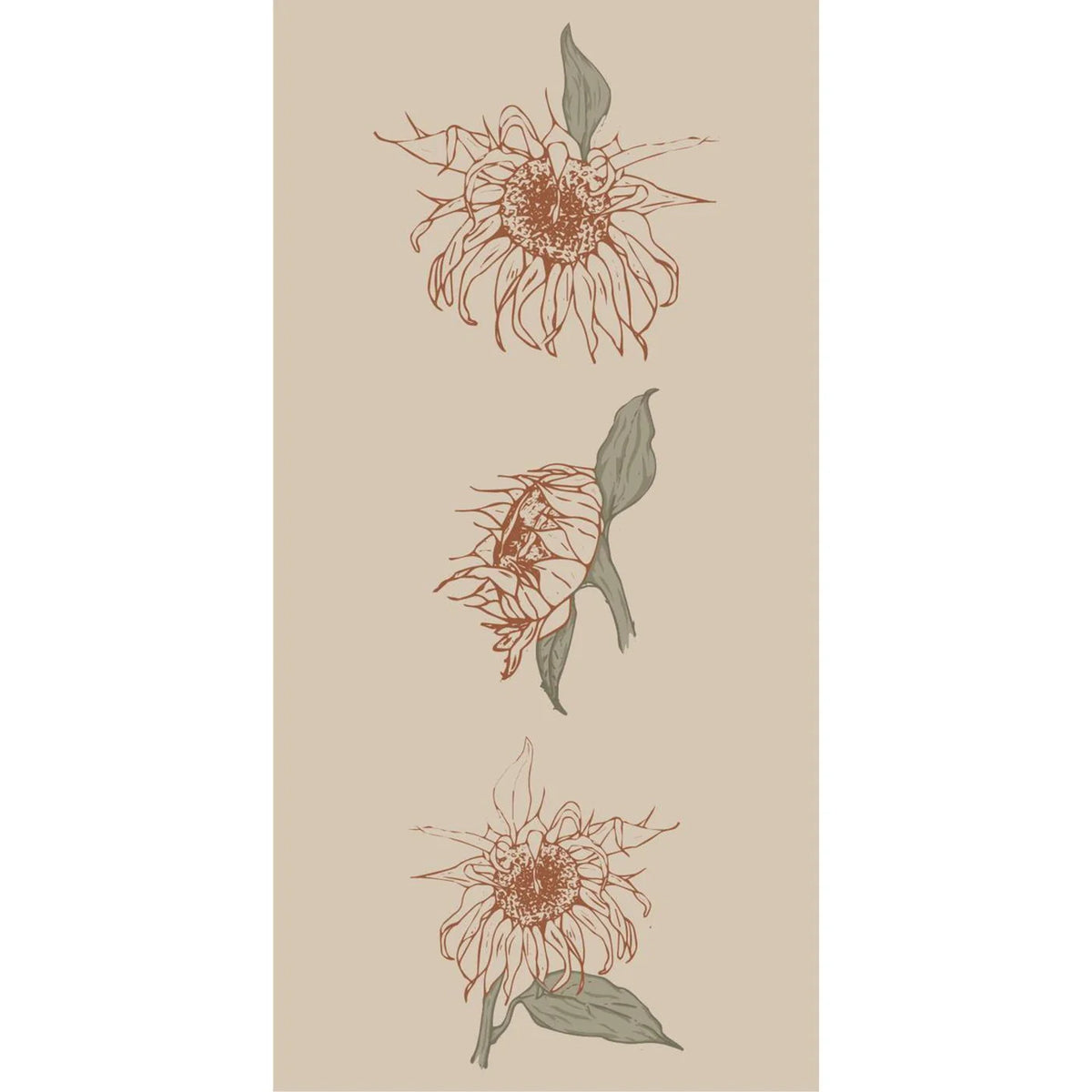 Servilletas Diseño Sunflower 16 unidades de 10x20