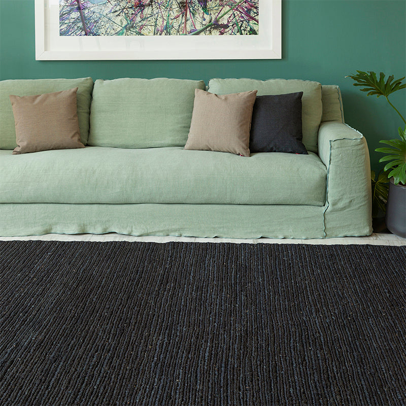 Alfombra Andes Soumak Cañamo Charbon 2,5x3,5 m