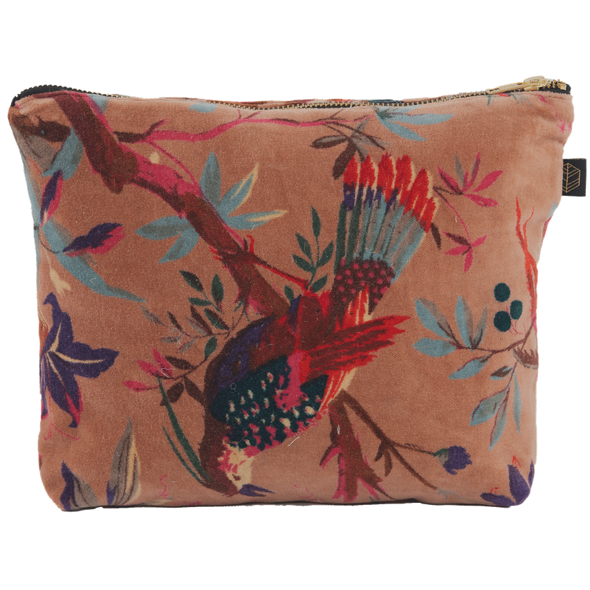 Estuche Velvet Birdy Mocha