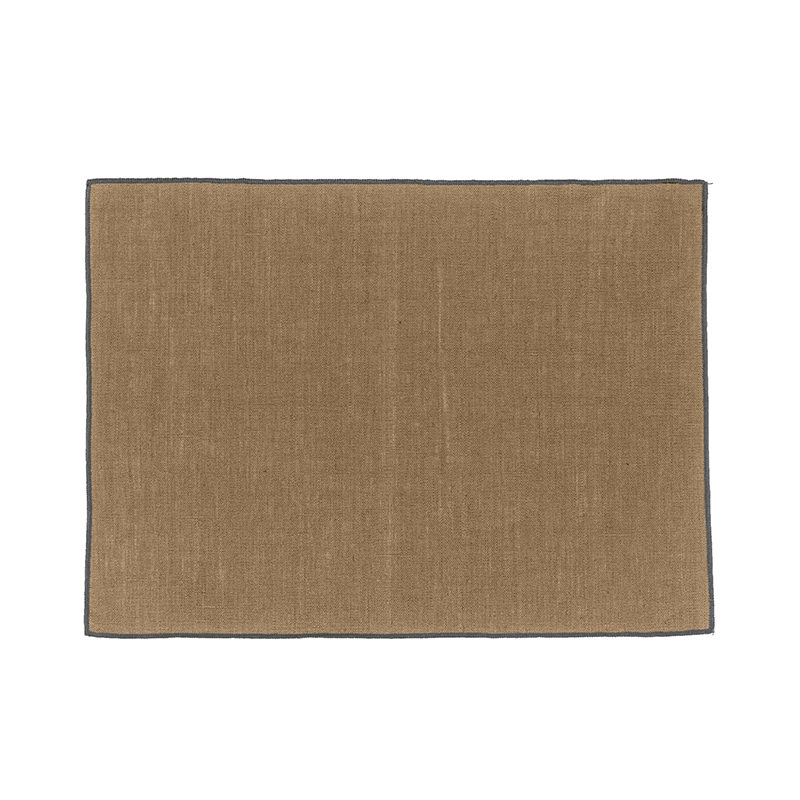 Set 6 Individuales Lino Engomado Borgo Tabac