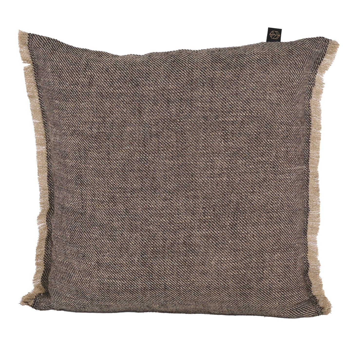 Funda Cojín Lino Cuba Charbon 45x45 cm