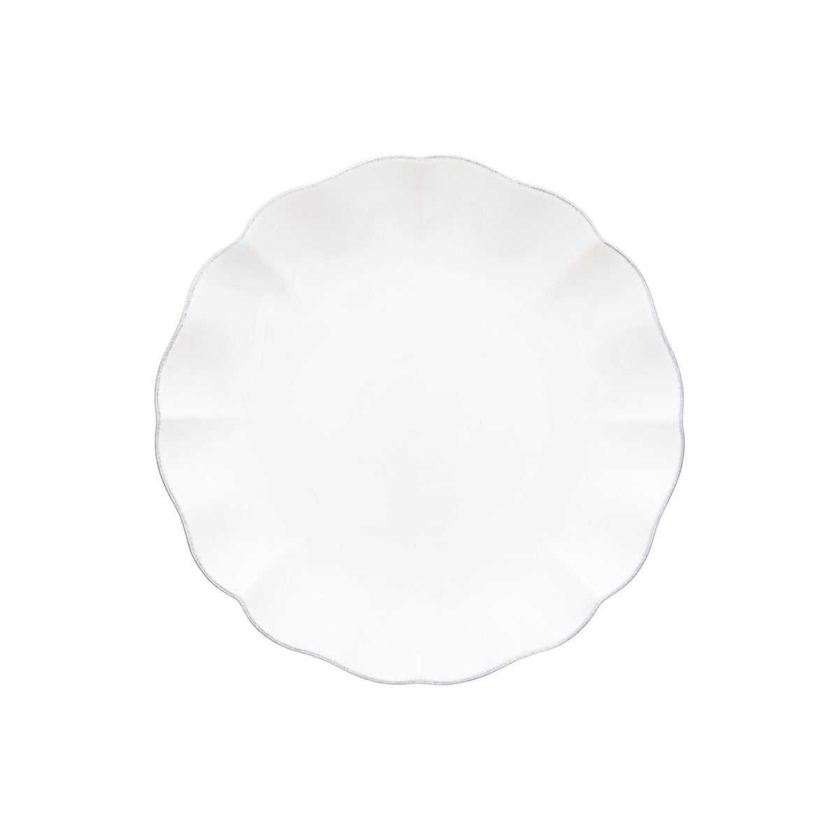 Set 6 Platos Grandes ROSA 28 cm Blanco