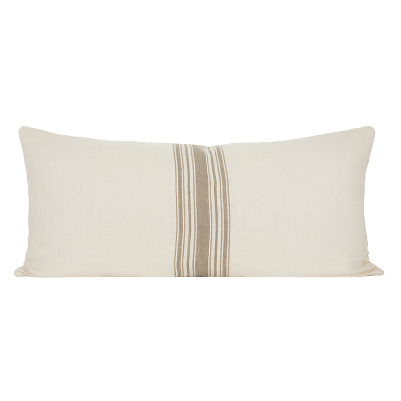 Funda Cojín Lino Amiens Marfil/Natural 55x110 cm