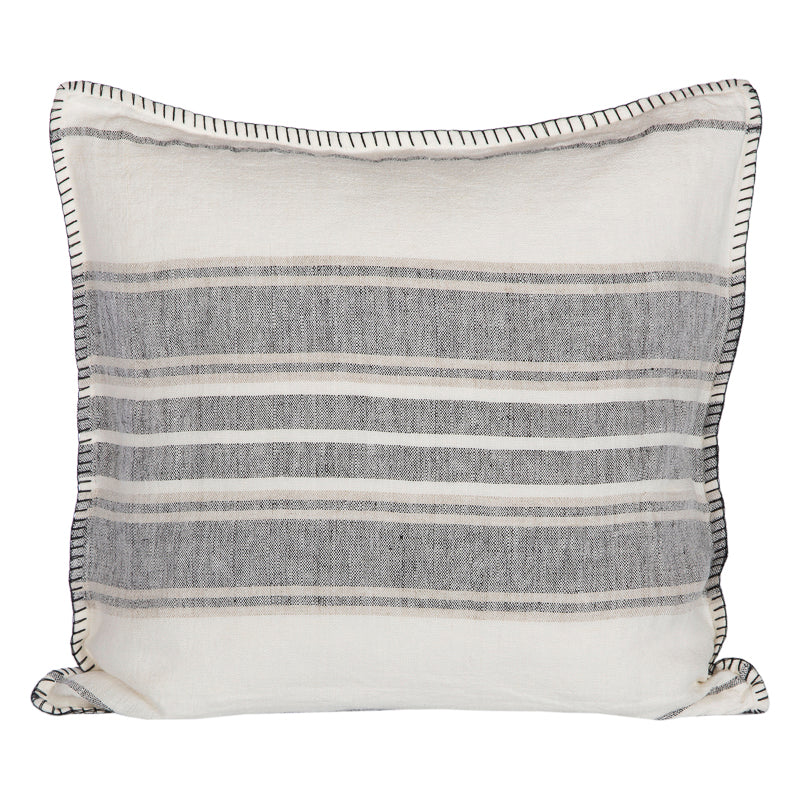 Funda Cojín Córcega Marfil/Natural/Negro 45x45 cm