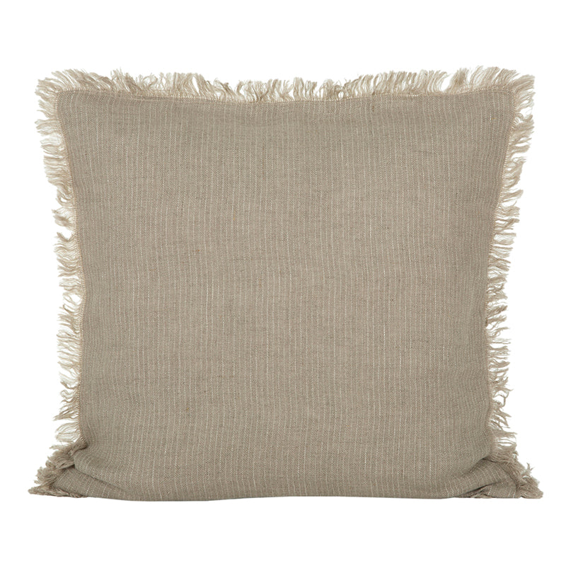 Funda Cojín Lino Dijon Natural/Marfil 65x65 cm