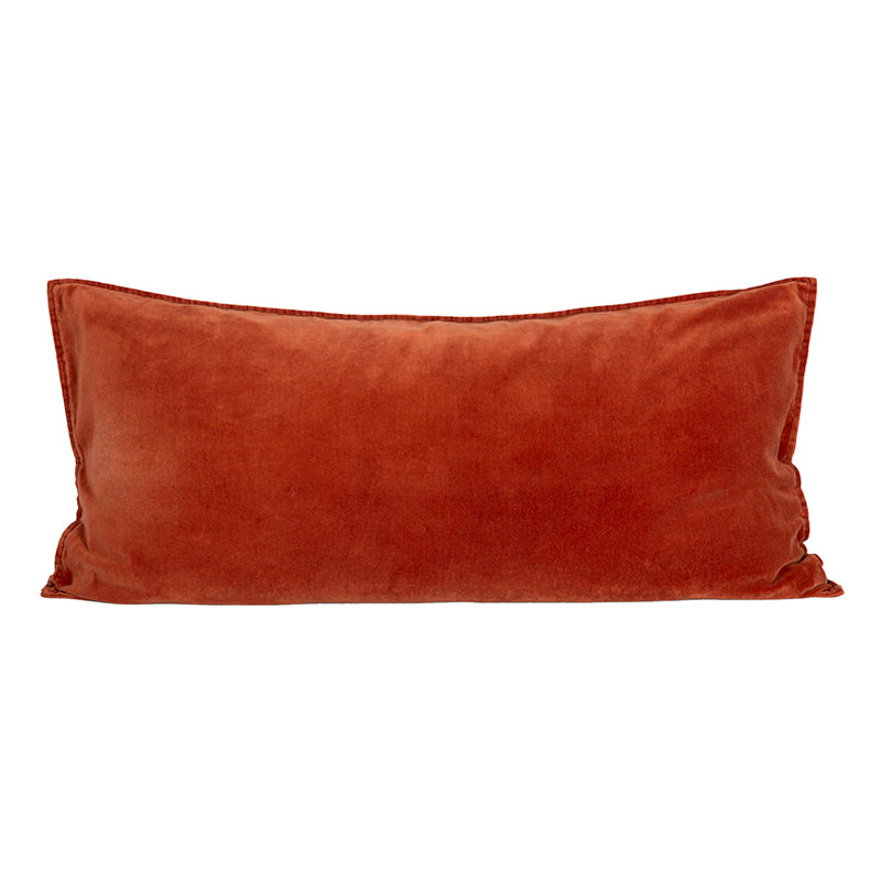 Funda Cojín Velvet Manhattan Brick 55x110 cm