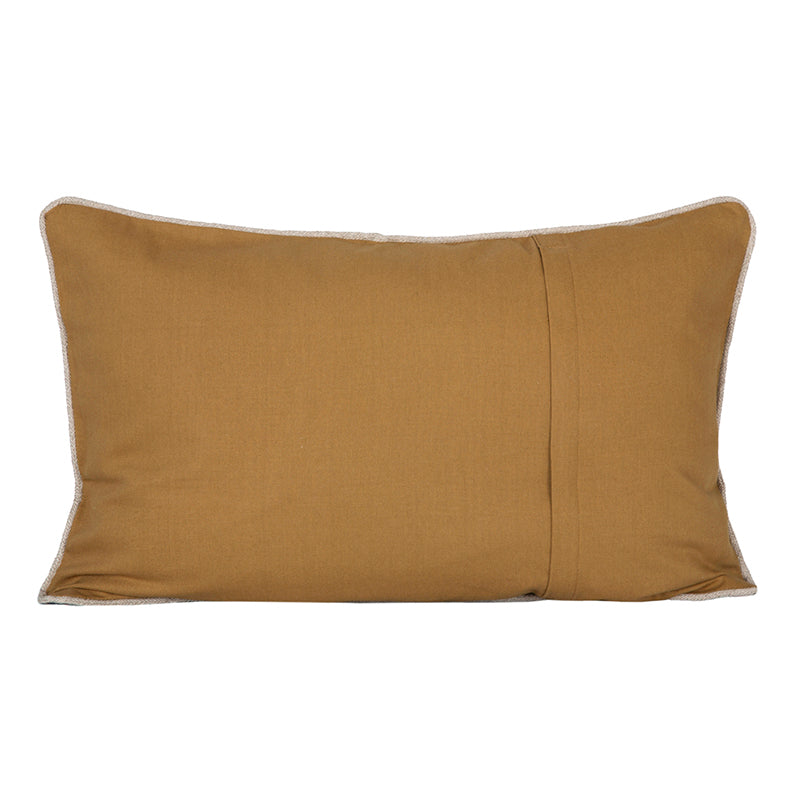 Funda Cojin Lino Estampado Sienne Gold 40x60 cm