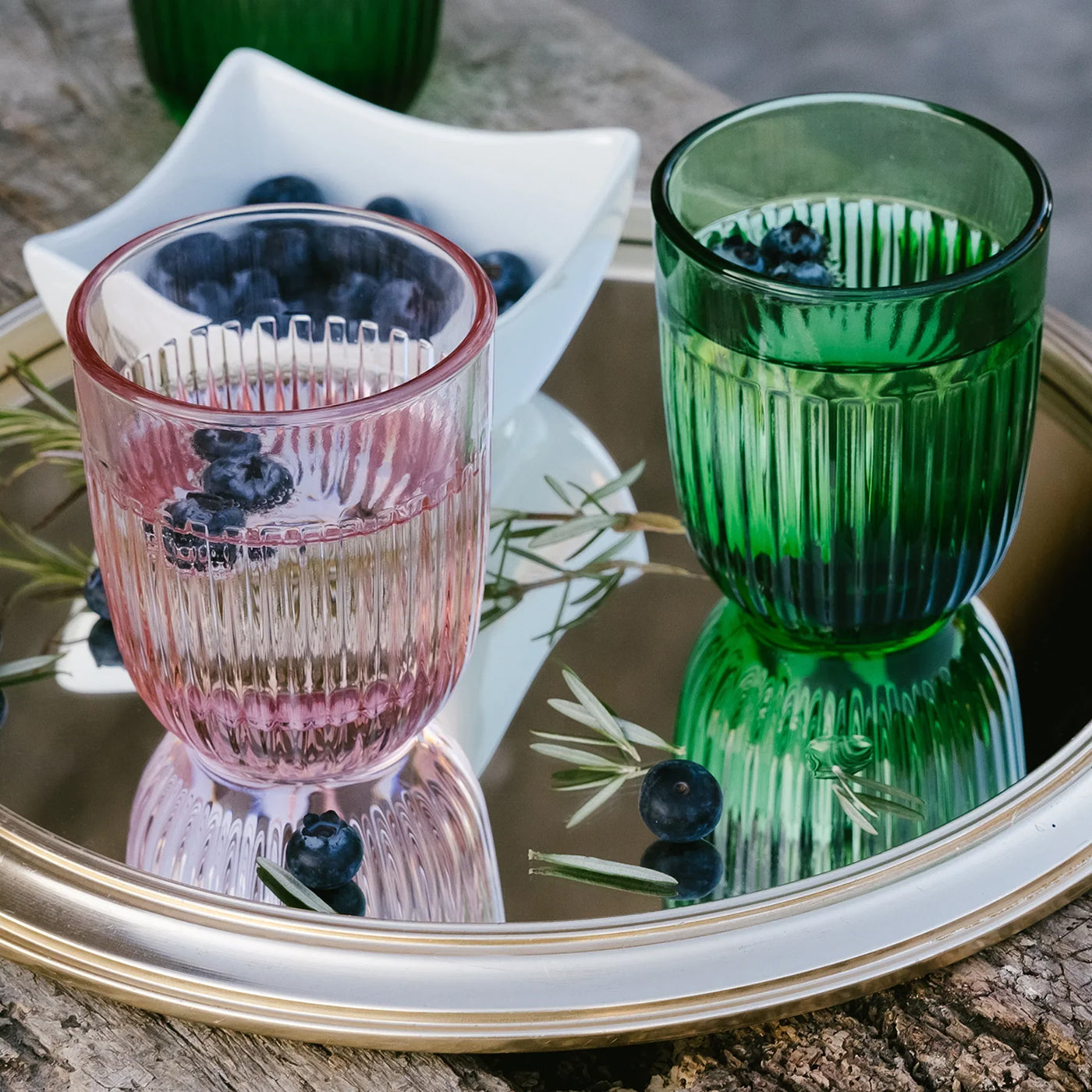 SET 6 VASOS BAJOS OUESSANT MENTA