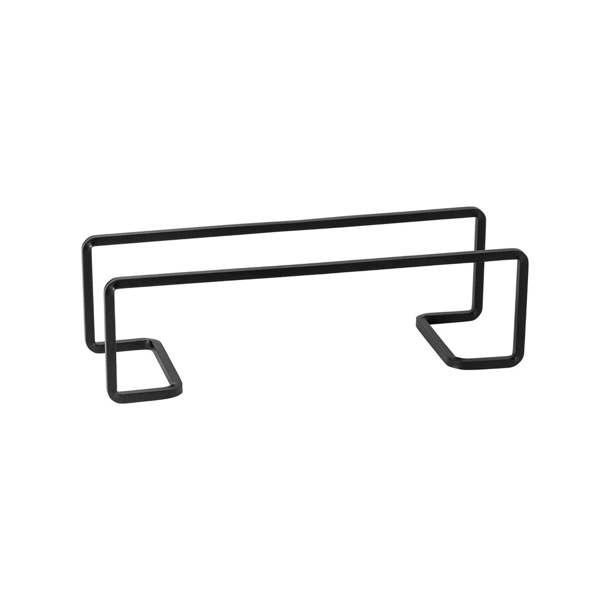 Pedestal Bajo Rectangular Negro 28x9 cm H8 cm