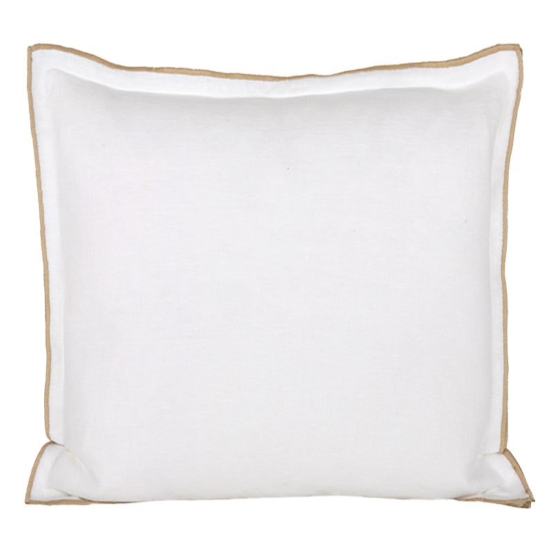 Funda Cojín Lino Seoni Blanc 45x45 cm