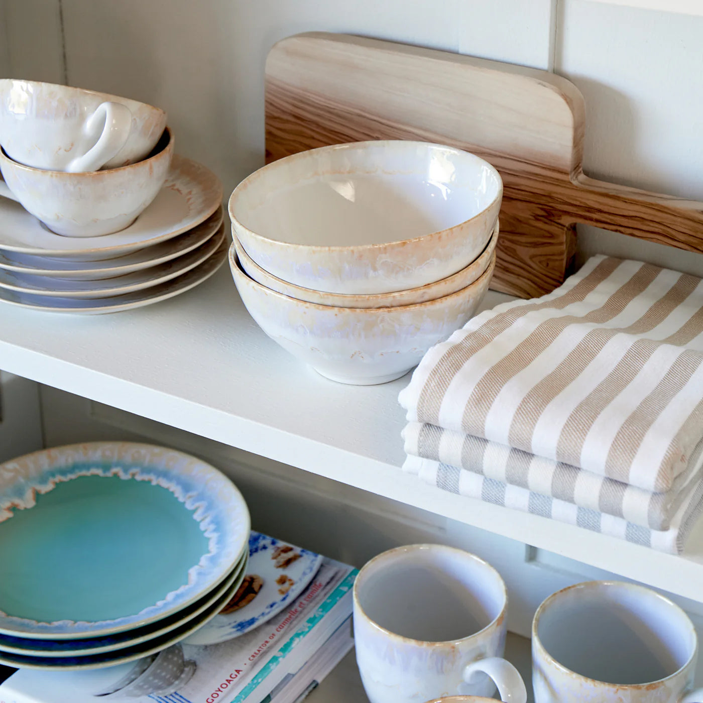 6 Bowls de Cereal/Sopa Taormina 15 cm Blanco
