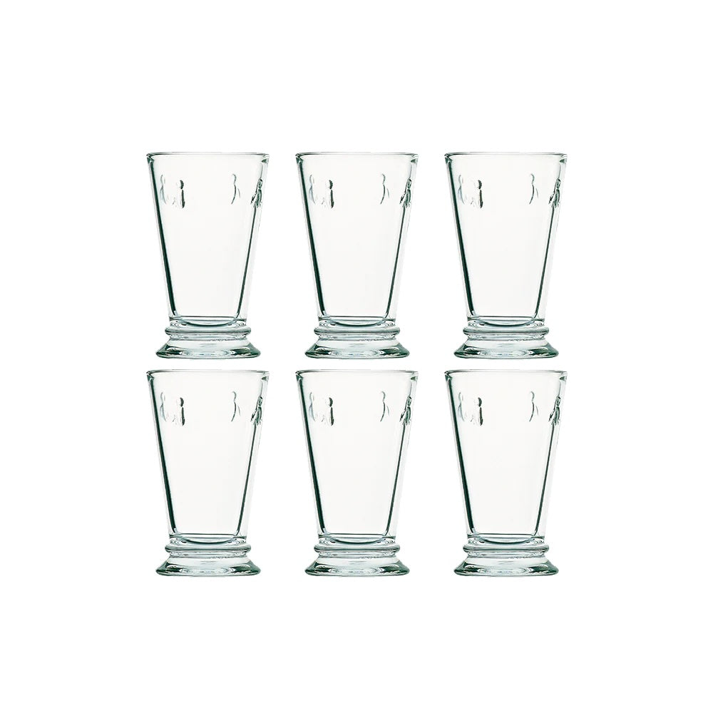 SET 6 VASOS ALTO ABEJA 310ML