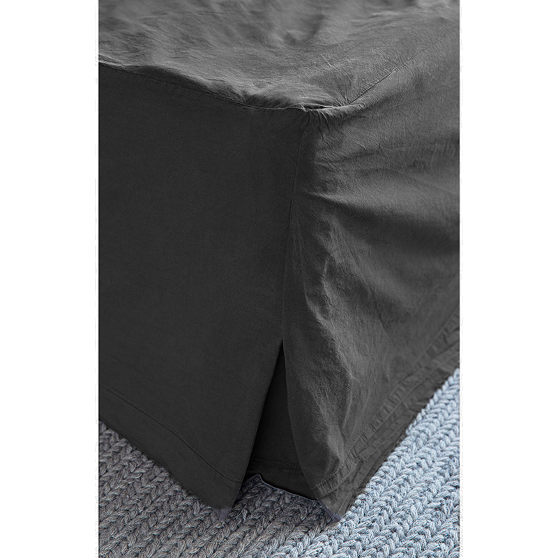 Faldón Algodón Percal Black