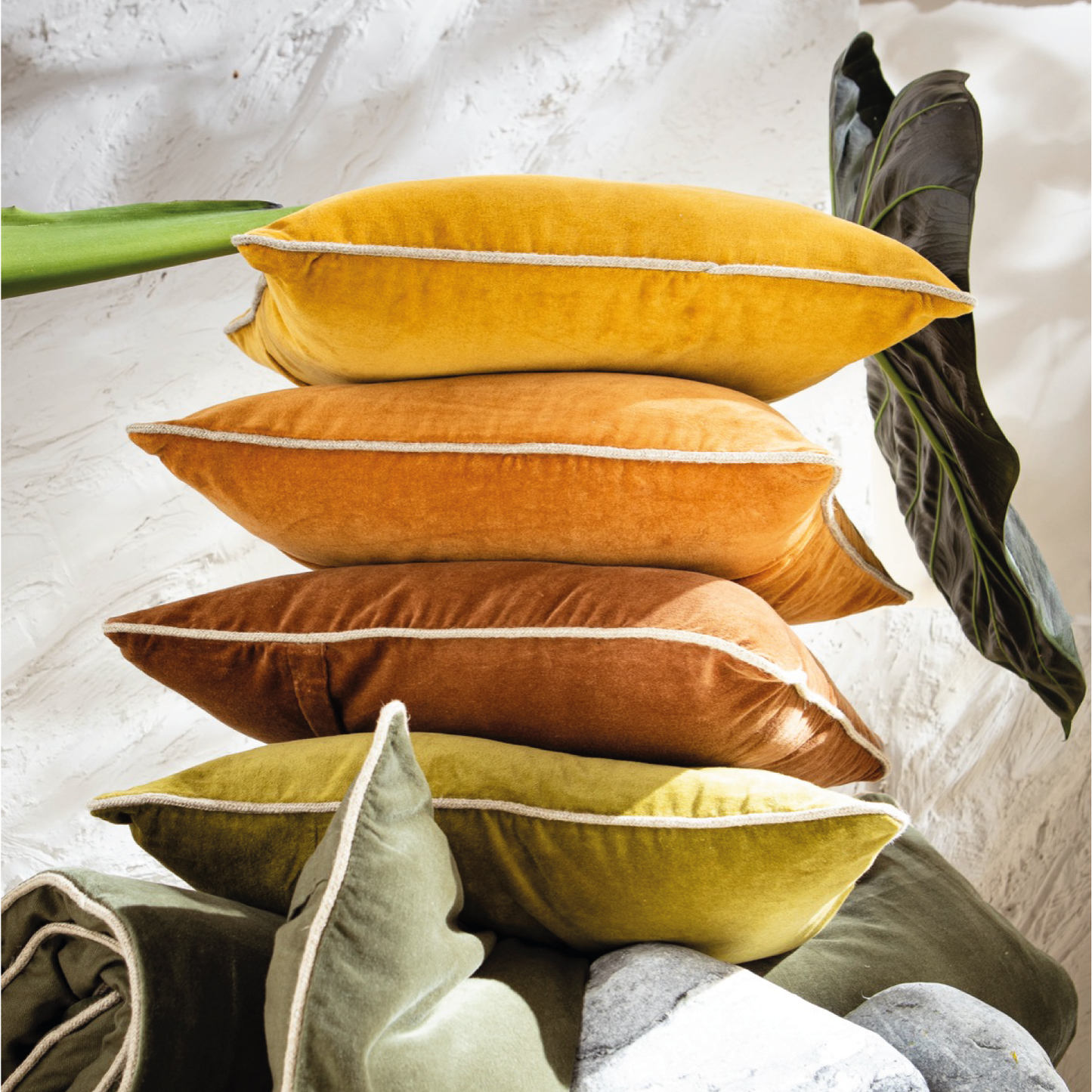 Funda Cojín New Delhi Craie 50x70 cm