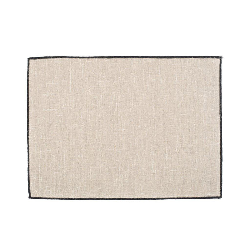 Set 6 Individuales Lino Engomado Borgo Naturel