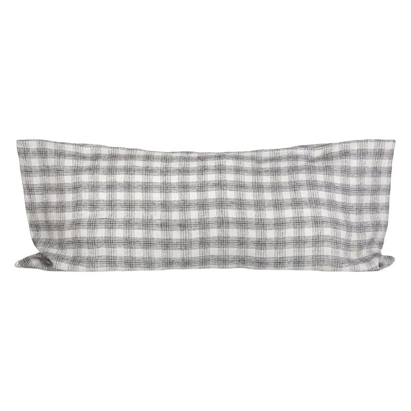 Funda Cojín Lino Monza Blanc 55x110 cm
