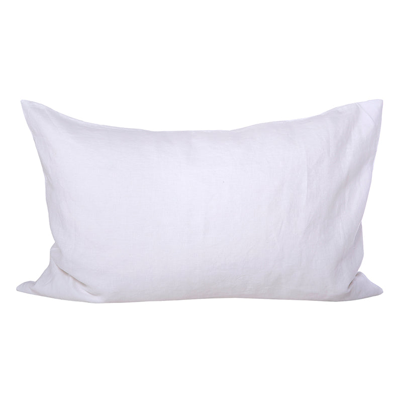 Funda Almohada Lino Blanco