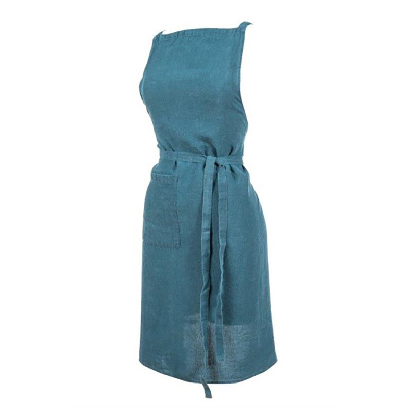 Delantal Lino Nais Bleu de Prusse