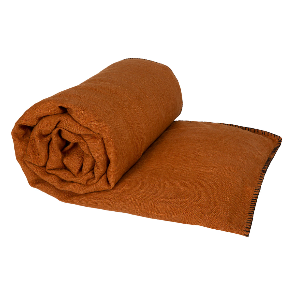 Funda Piecera Lino Mansa Caramel 85x200 cm