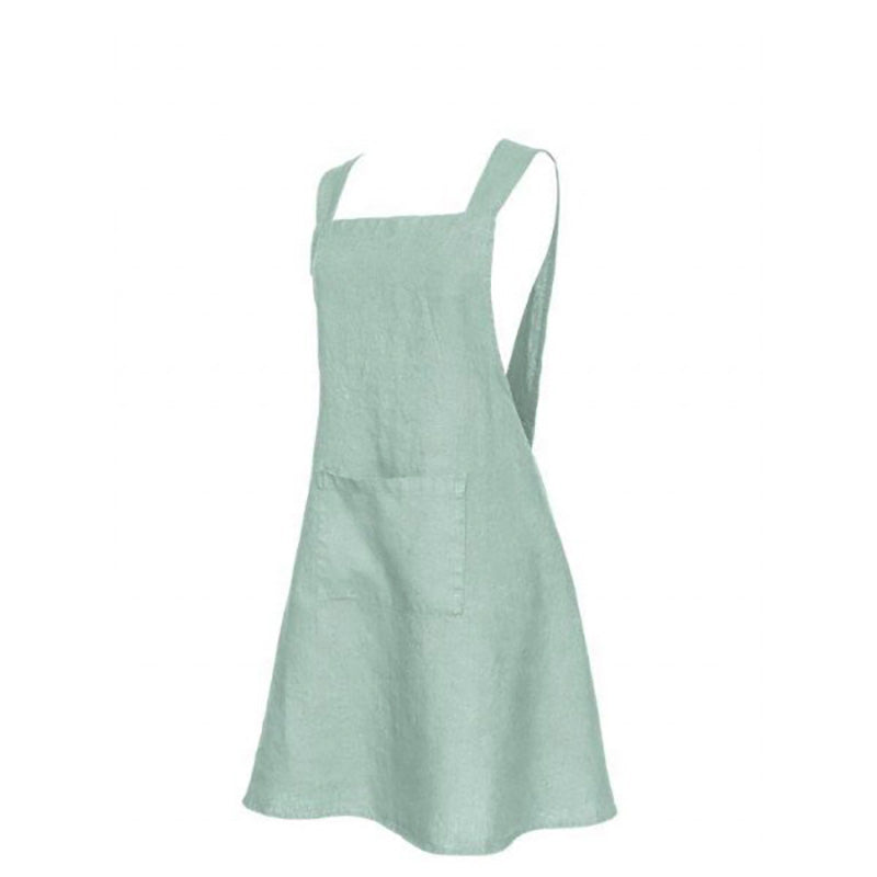 Delantal Lino Kyoto Celadon