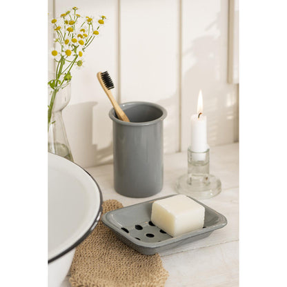 Vaso Enlozado Gris