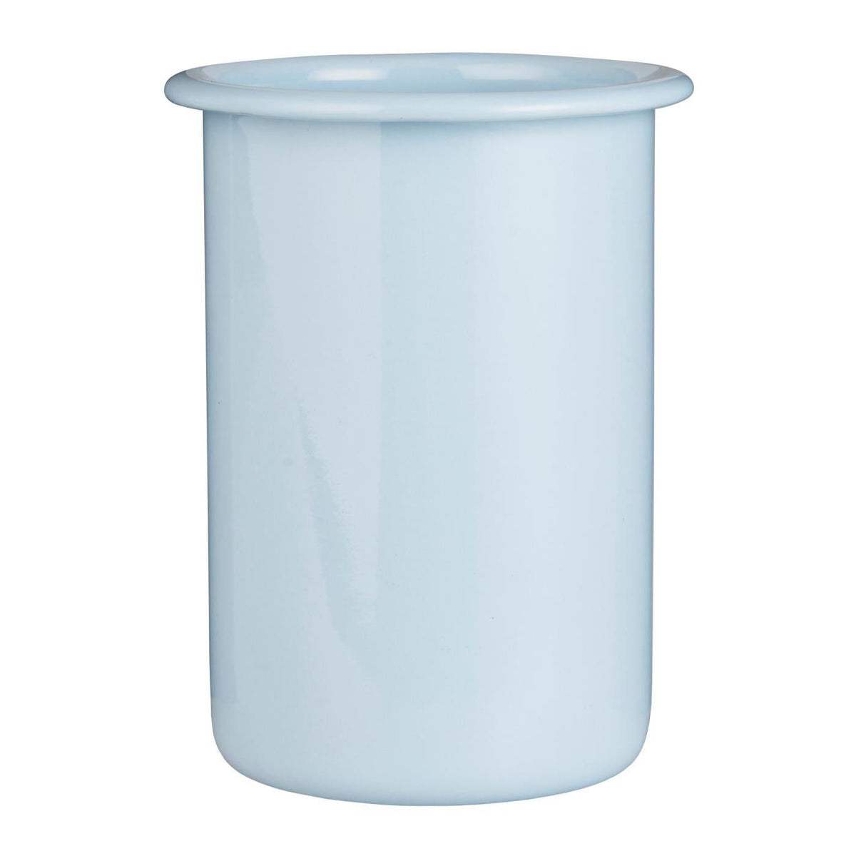 Vaso Esmaltado Celeste H: 12 cm