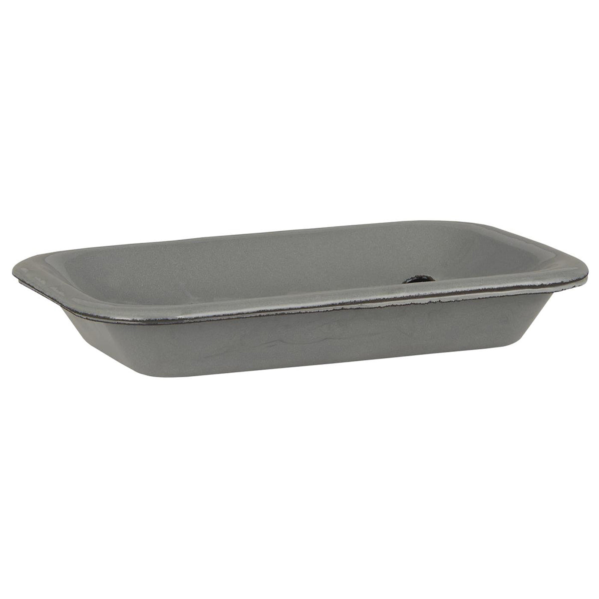 Jabonera Enlozada 2 piezas Gris