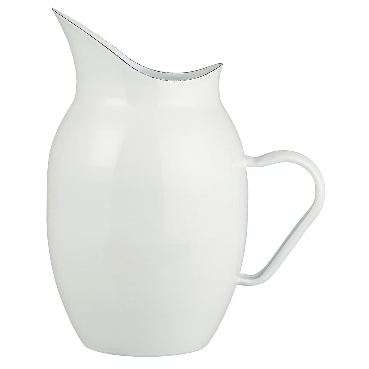 Pitcher Esmaltado Blanco 2.5 lt