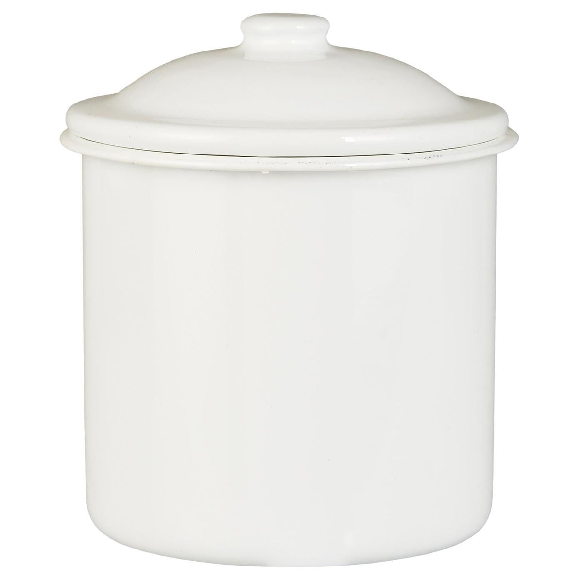 Frasco con Tapa Esmaltado, H: 15 Ø: 13 cm