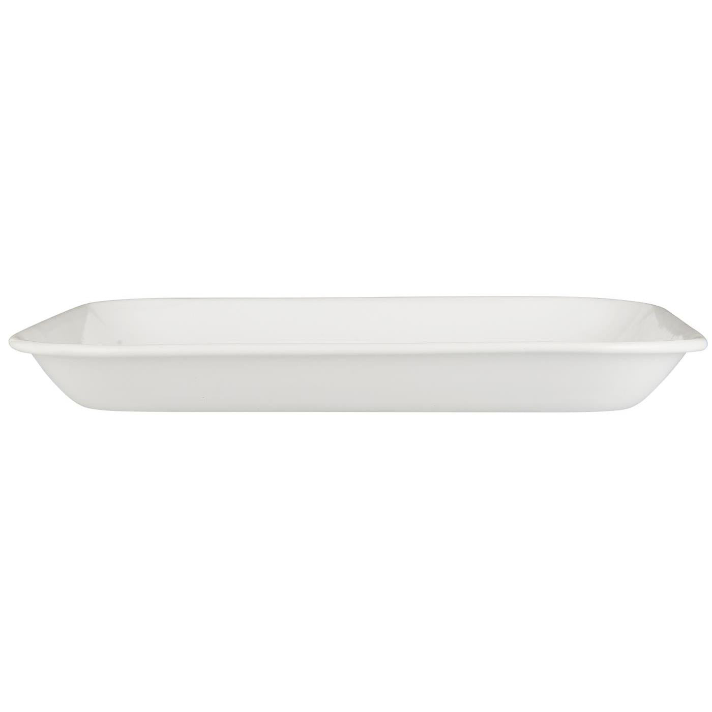 Bandeja Enlozada Cuadrada Blanca  W: 30 L: 30 cm