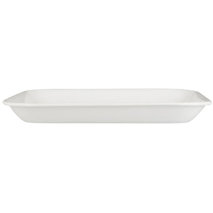 Bandeja Enlozada Cuadrada Blanca  W: 30 L: 30 cm