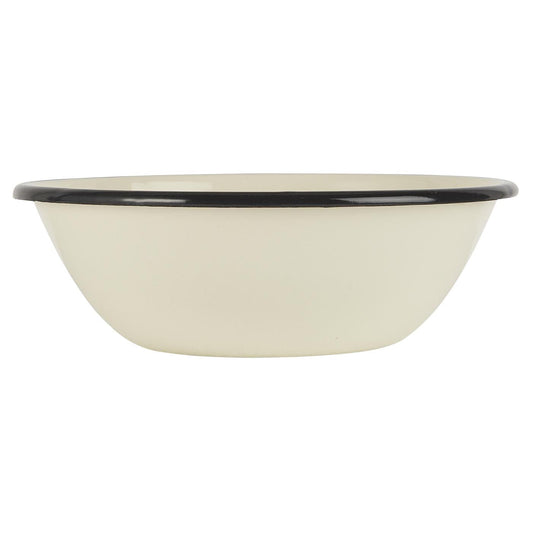 Bowl Enlozado Crema /  Interior Blanco