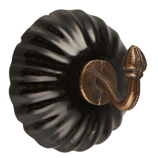 Gancho Simple Negro D: 4,5 Ø: 5 cm